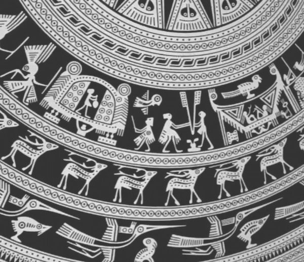 Dong Son drum detail